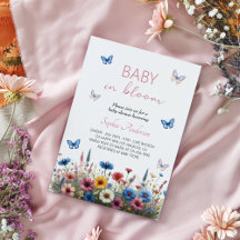 Baby in Bloom Wildflower Baby shower - Elegant