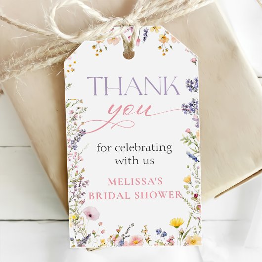Baby In Bloom Wildflower Baby shower Gift Labels Cadeaulabel