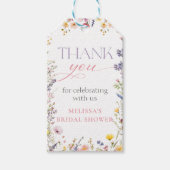 Baby In Bloom Wildflower Baby shower Gift Labels Cadeaulabel (Voorkant)