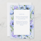 Baby in Bloom Wildflower Baby shower Invitation Kaart (Achterkant)