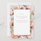 Baby in Bloom Wildflower Baby shower Invitation Kaart (Achterkant)