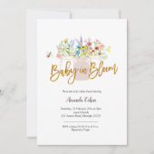 Baby in Bloom Wildflower Baby shower Kaart (Voorkant)