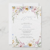 Baby in bloom Wildflower Baby shower Kaart (Voorkant)