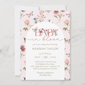 Baby in Bloom Wildflower Baby shower Kaart (Voorkant)