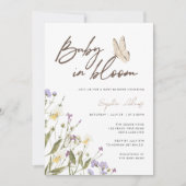 Baby in Bloom Wildflower Baby shower Kaart (Voorkant)