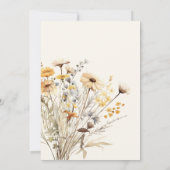 Baby in Bloom Wildflower Baby shower Kaart (Achterkant)