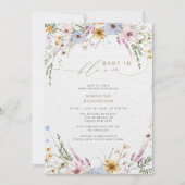 Baby in bloom Wildflower Baby shower Kaart (Voorkant)