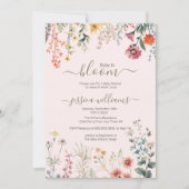 Baby in Bloom Wildflower Baby shower Kaart (Voorkant)