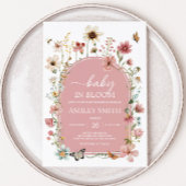 Baby in Bloom Wildflower Baby shower Kaart