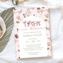 Baby in Bloom Wildflower Baby shower