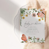 Baby in Bloom Wildflower Baby shower Kaart