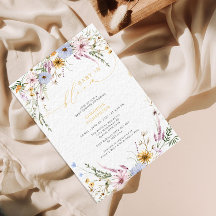 Baby in bloom Wildflower Baby shower