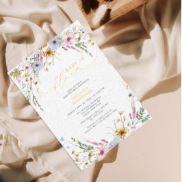 Baby in bloom Wildflower Baby shower Kaart