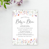 Baby in Bloom Wildflower Baby shower Kaart