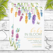 Baby in Bloom Wildflower Baby shower Kaart