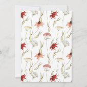 Baby in Bloom Wildflower Baby shower Kaart (Achterkant)