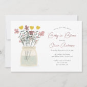 Baby in Bloom Wildflower Baby shower Kaart (Voorkant)