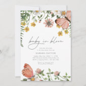 Baby in Bloom Wildflower Baby shower Kaart (Voorkant)