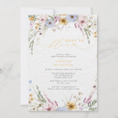 Baby in bloom Wildflower Baby shower Kaart (Voorkant)