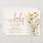 Baby in Bloom Wildflower Baby shower Kaart (Voorkant)