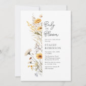 Baby in Bloom Wildflower Baby shower Kaart (Voorkant)