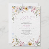 Baby in bloom Wildflower Baby shower Kaart (Voorkant)