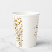 Baby in Bloom Wildflower Baby Shower Papieren Bekers (Links)