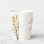 Baby in Bloom Wildflower Baby Shower Papieren Bekers (Rechts)