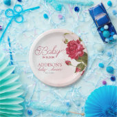 Baby in Bloom Wildflower Baby shower Papieren Bordje (Feest)