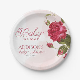 Baby in Bloom Wildflower Baby shower Papieren Bordje