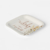 Baby in Bloom Wildflower Baby Shower Papieren Bordje (Gebogen)