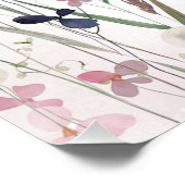 Baby in Bloom Wildflower Baby shower Perfect Poster (Hoek)