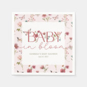 Baby in Bloom Wildflower Baby shower Servet (Voorkant)