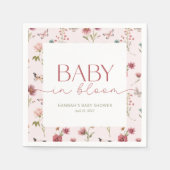Baby in Bloom Wildflower Baby shower Servet (Voorkant)