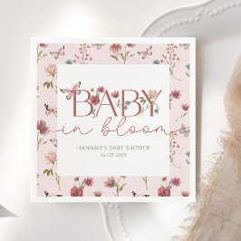 Baby in Bloom Wildflower Baby shower Servet
