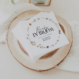 Baby in bloom wildflower baby shower servet