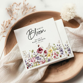 Baby in Bloom Wildflower Baby shower Servet