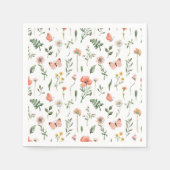 Baby in Bloom Wildflower baby shower Servet (Voorkant)
