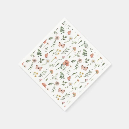 Baby in Bloom Wildflower baby shower Servet (Hoek)