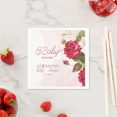 Baby in Bloom Wildflower Baby shower Servet (Insitu)