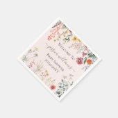 Baby in Bloom Wildflower Baby shower Servet (Hoek)