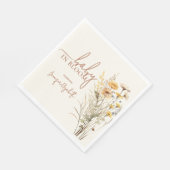 Baby in Bloom Wildflower Baby shower Servet (Hoek)