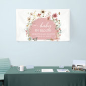 Baby in Bloom Wildflower Baby shower Spandoek (Beurs)