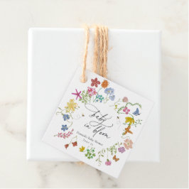 Baby in Bloom Wildflower Baby Shower Sticker Bedankjes Labels