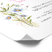 Baby in Bloom Wildflower Baby shower Time Capsule Poster (Hoek)