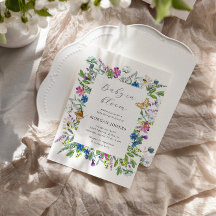 Baby In Bloom Wildflower Baby shower Uitnodigen