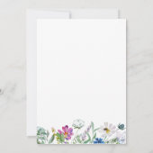 Baby In Bloom Wildflower Baby shower Uitnodigen (Achterkant)