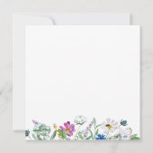 Baby In Bloom Wildflower Baby shower Uitnodigen Kaart (Achterkant)