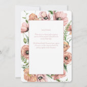 Baby in Bloom Wildflower Baby Shower Uitnodiging (Achterkant)