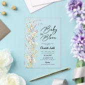 Baby in Bloom Wildflower Baby shower Uitnodiging (Insitu (Huwelijk))